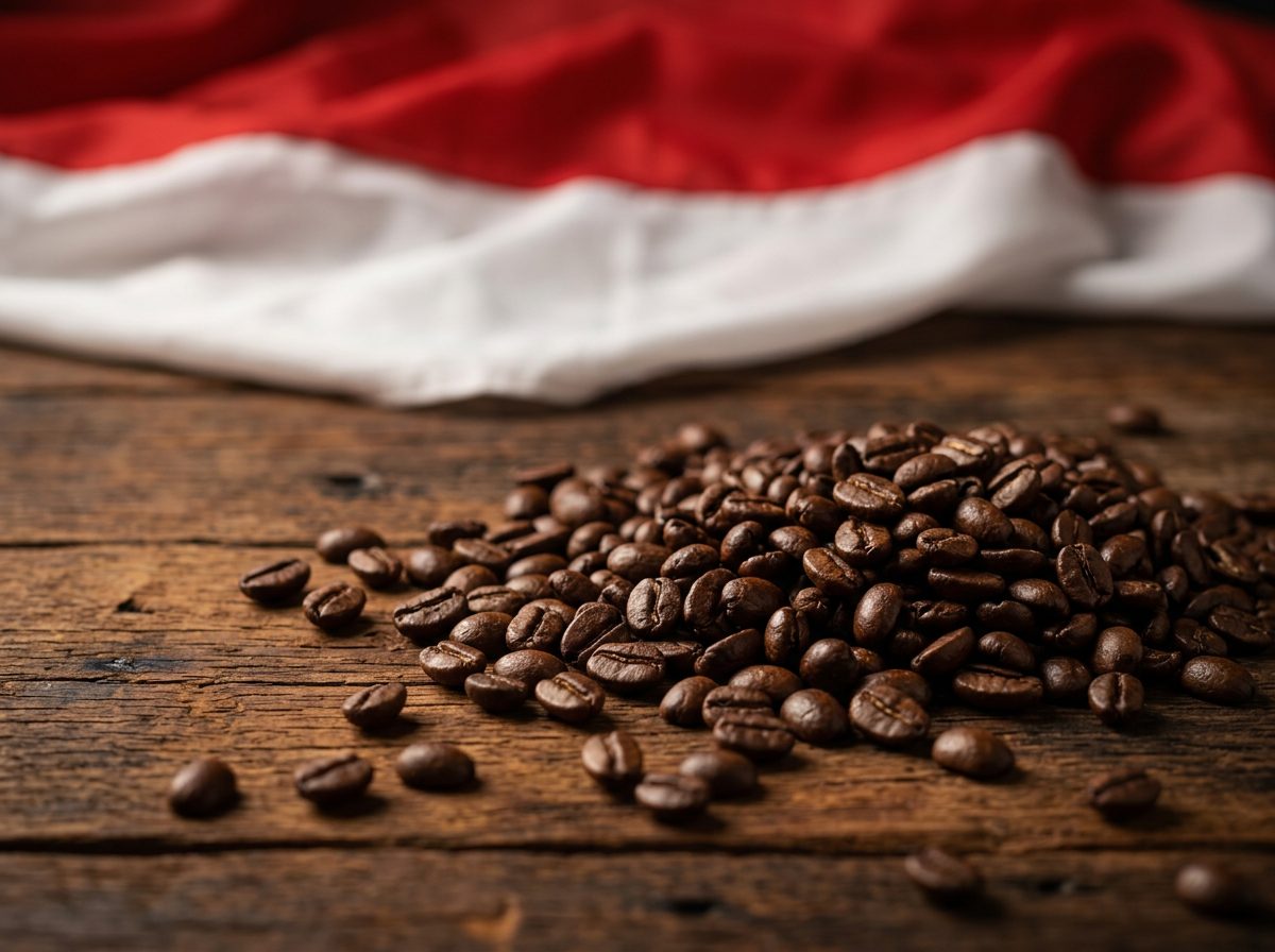 Indonesia Lake Toba coffee beans
